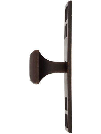 Alternate View of Mackintosh Cabinet Knob With Pierced Backplate