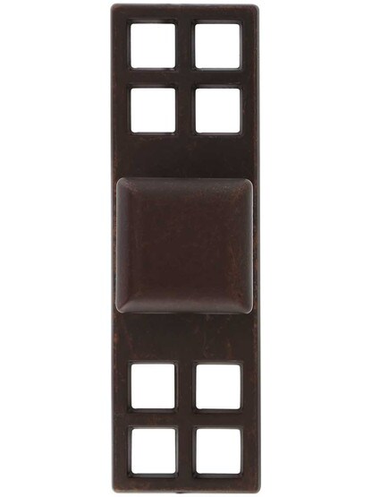 Alternate View 2 of Mackintosh Cabinet Knob With Pierced Backplate