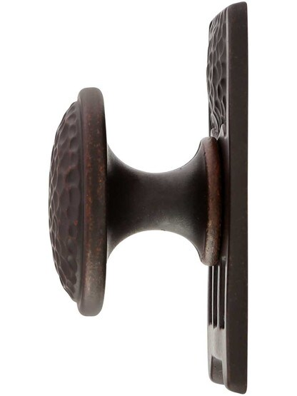 Alternate View of Roycroft Cabinet Knob With Short Backplate