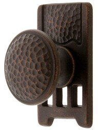 Roycroft Cabinet Knob With Short Backplate