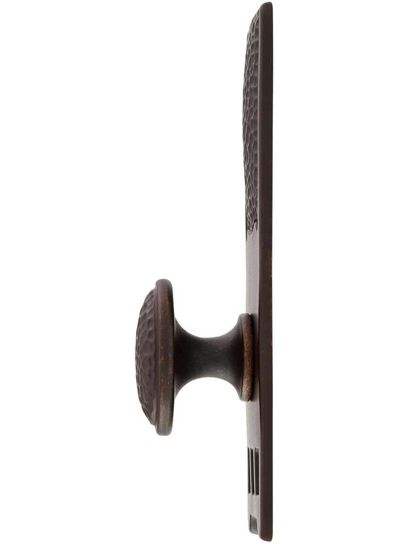 Alternate View of Roycroft Cabinet Knob With Tall Backplate