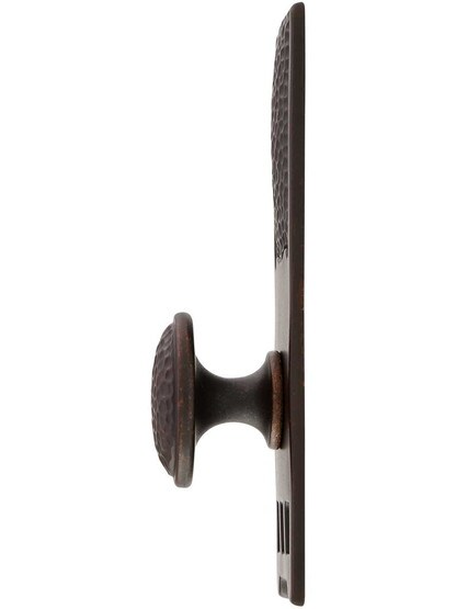Alternate View of Roycroft Cabinet Knob With Tall Backplate