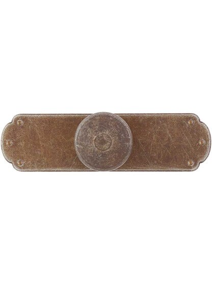 Alternate View 3 of Antique-Rust Round Knob with Long Backplate.