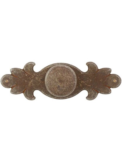 Alternate View 3 of Antique-Rust Round Knob with Backplate.