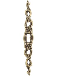 Left Vertical Swirl-Pattern Keyhole Escutcheon.