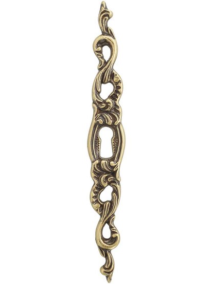Left Vertical Swirl-Pattern Keyhole Escutcheon.