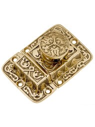 Cast Brass Butterfly Pattern Turn Latch.