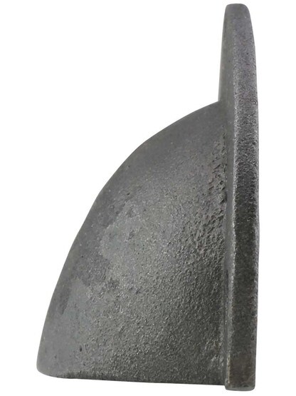 Alternate View of Cast Iron Cup Pull With Lacquered Antique Finish