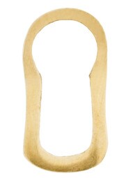5/8 inch solid Brass Cabinet Keyhole Insert in Unlacquered Brass.