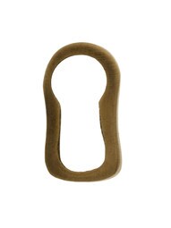 Solid-Brass Cabinet Keyhole Insert in Antique-By-Hand - 5/8"