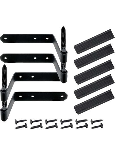 Alternate View 3 of Set of 4 1/4-Inch Connecticut Style Shutter Hinges With 2 3/16-Inch Offset.