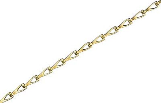 Plated-Steel Sash Chain - #25.