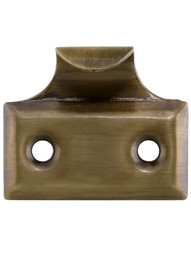 Stamped Brass Hook Style Sash Lift In Antique-by-Hand