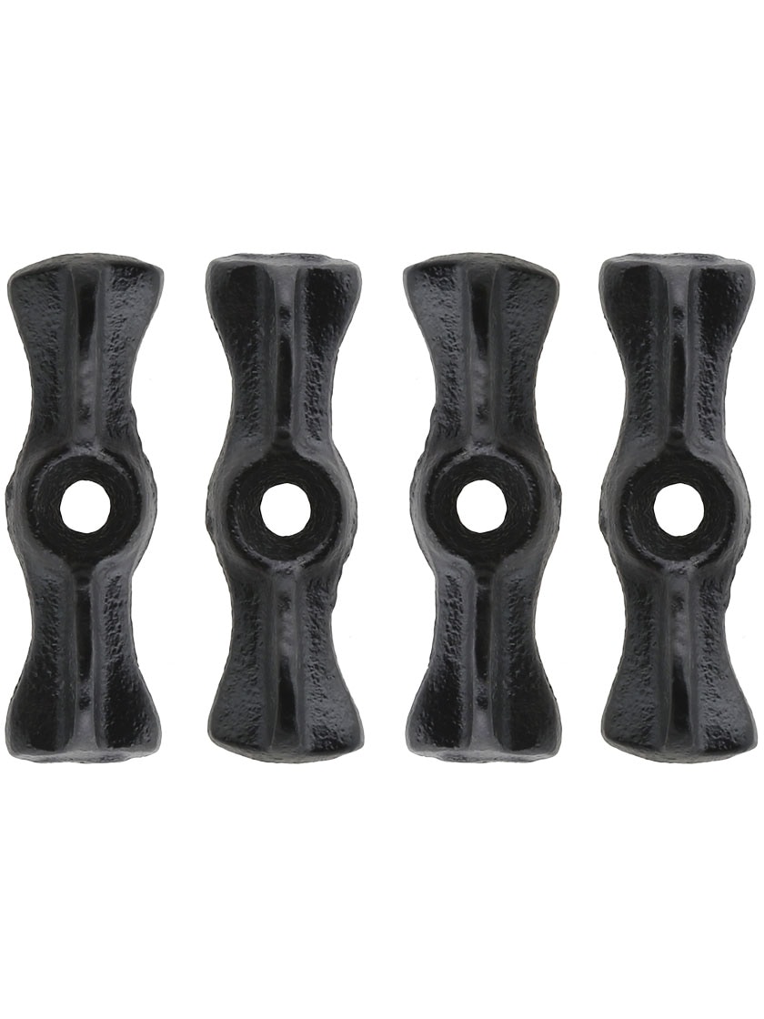 Set of 4 Long Cast-Iron Utility Turn Buttons | House of Antique Hardware