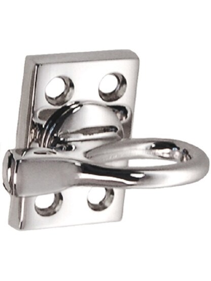 Solid Brass Casement Window Latch with Ring Handle