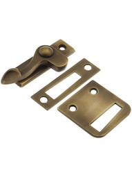 Vertical Lever Style Casement Latch - Right Hand In Antique-By-Hand Finish