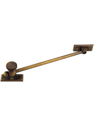 10-Inch Premium Casement Window Adjuster with Beveled Bases in Antique-by-Hand Finish