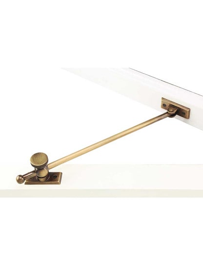 Alternate View 2 of 12-Inch Premium Casement Window Adjuster with Beveled Bases in Antique-by-Hand Finish.