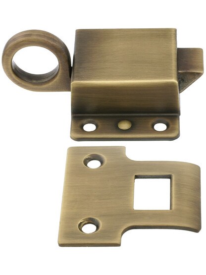 Solid Brass Transom Window Latch In Antique By Hand.