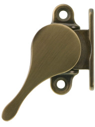 Solid Brass Sash Stay in Antique-By-Hand Finish