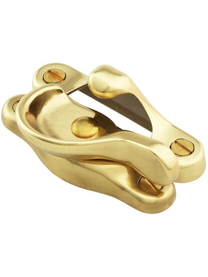 Alternate View of Traditional Solid Brass Sash Lock