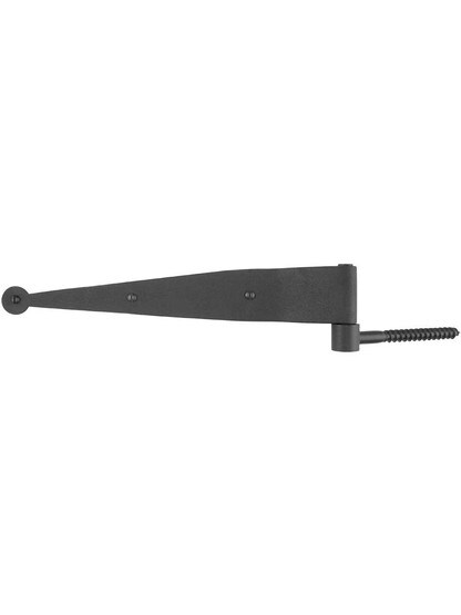 Alternate View 4 of Pair of 3/4-Inch Offset Galvanized Iron Shutter Strap Hinges With Lag Pintles.