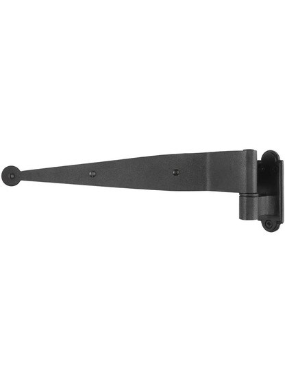 Alternate View 4 of Pair of 1 1/2-Inch Offset Galvanized Iron Shutter Strap Hinges With Plate Pintles.