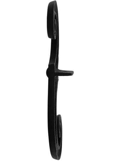 Alternate View 2 of Pair of Galvanized Iron Dummy Scroll Shutter Dogs With Beveled Edge.
