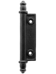 Galvanized Iron Faux Shutter Hinge With Black Powder-Coated Finish