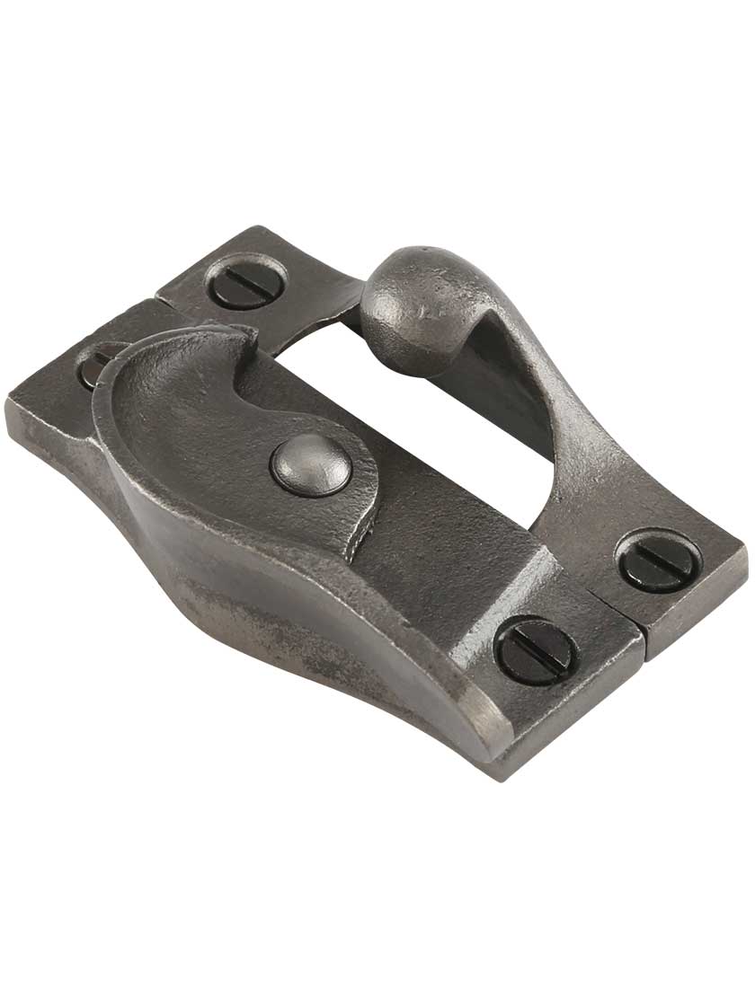 Alternate View of Plain Cast Iron Sash Window Lock.