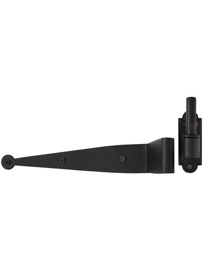 Alternate View 2 of Pair of Shutter Strap Hinges with Plate Pintles - 2 1/4 inch Offset.