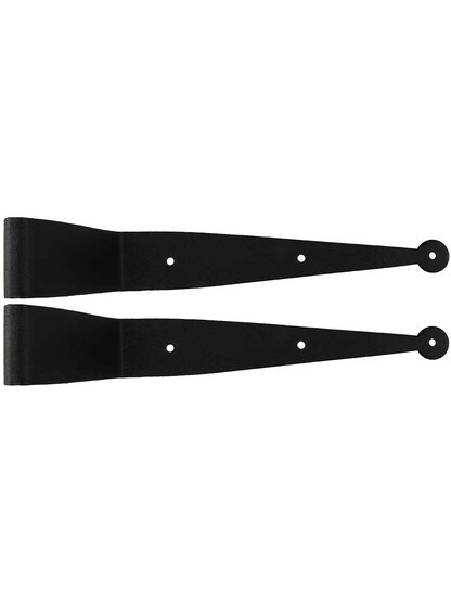 Pair of Tapered Shutter Straps With 3 1/4 inch Offset.