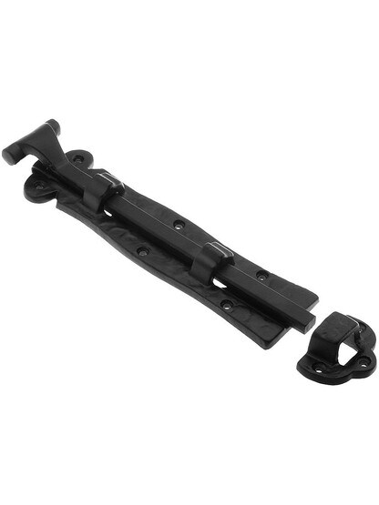 9 inch Cast Aluminum Shutter Bolt With Black Powder-Coated Finish