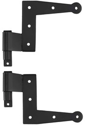 Pair of Stainless-Steel "L" Hinges with Narrow Plate Pintles - 1 3/4" Offset
