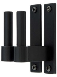 Pair Of 1/2 Inch Diameter Narrow Plate Pintles - 2 1/4 Inch Offset.