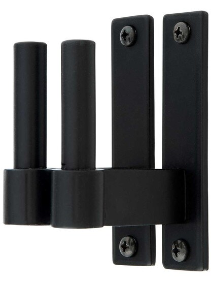 Pair Of 1/2 Inch Diameter Narrow Plate Pintles - 2 1/4 Inch Offset.