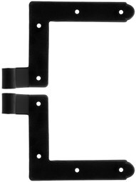Pair of Galvanized Steel New York "L" Hinge Straps With 1 1/4" Offset