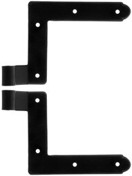 Pair of Galvanized Steel New York "L" Hinge Straps With 1 1/4" Offset