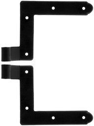 Pair of Galvanized Steel New York L Hinge Straps With 1 1/4 inch Offset