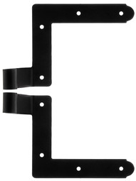 Pair of Galvanized Steel New York "L" Hinge Straps with 2 1/4-Inch Offset