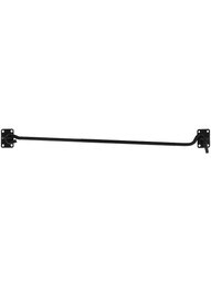Stainless Steel 22 inch Hook and Eye With Black Powder-Coated Finish