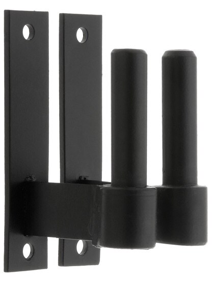 Pair of 1/2 inch Diameter Stainless Steel Narrow Plate Pintles with 1 3/4 inch Offset.