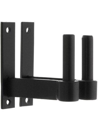 Pair of 1/2 inch Diameter Stainless Steel Narrow Plate Pintles with 3 1/4 inch Offset.