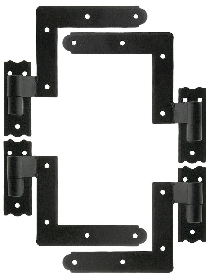 Set of New York Style Shutter Hinges With 1 1/4 inch Offset.