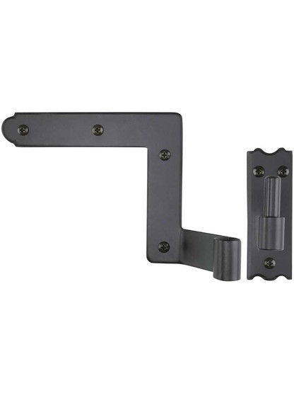Set of New York Style Shutter Hinges With 1 1/4" Offset