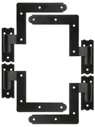 Set of New York Style Shutter Hinges With 2 1/4" Offset