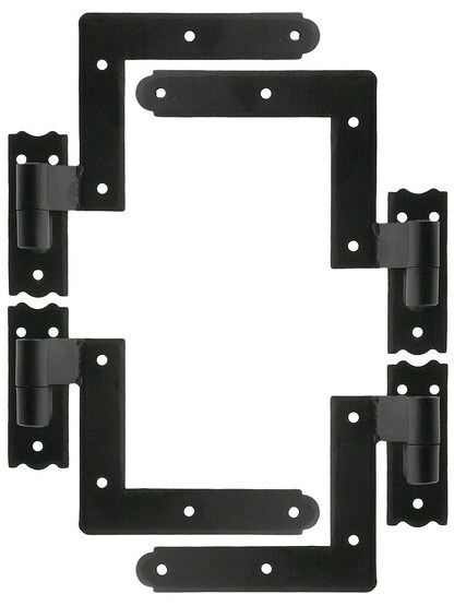 Set of New York Style Shutter Hinges With 2 1/4 inch Offset.