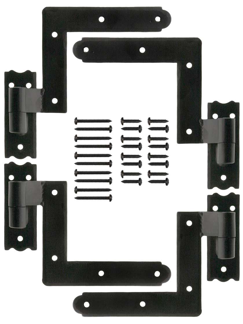 Alternate View 3 of Set of New York Style Shutter Hinges With 2 1/4 inch Offset.