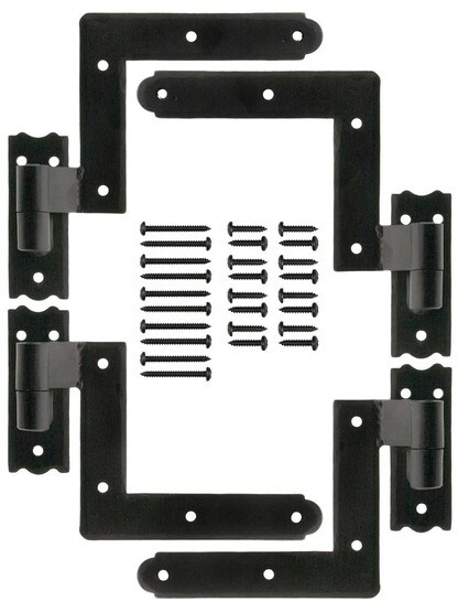 Alternate View 3 of Set of New York Style Shutter Hinges With 2 1/4 inch Offset.
