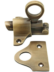 Solid Brass Barrel Style Transom Window Latch In Antique By Hand